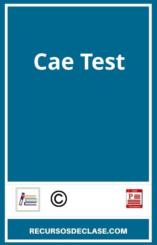 Cae Test PDF