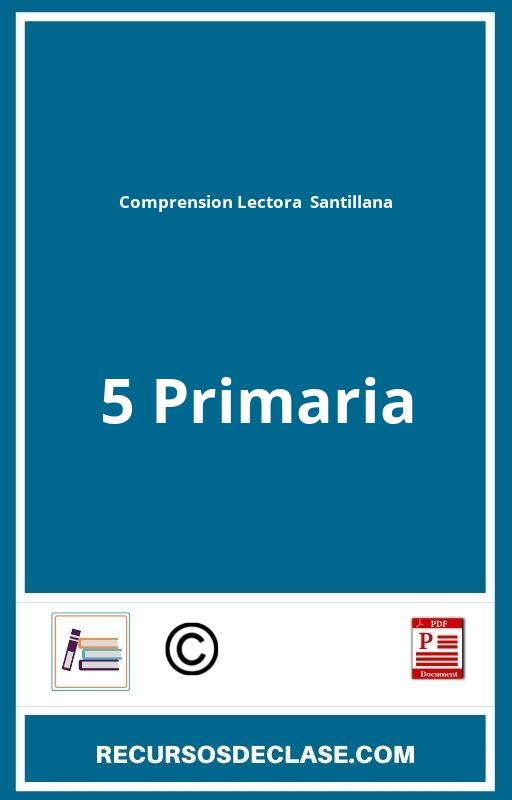 Comprension Lectora 5 Primaria Santillana PDF