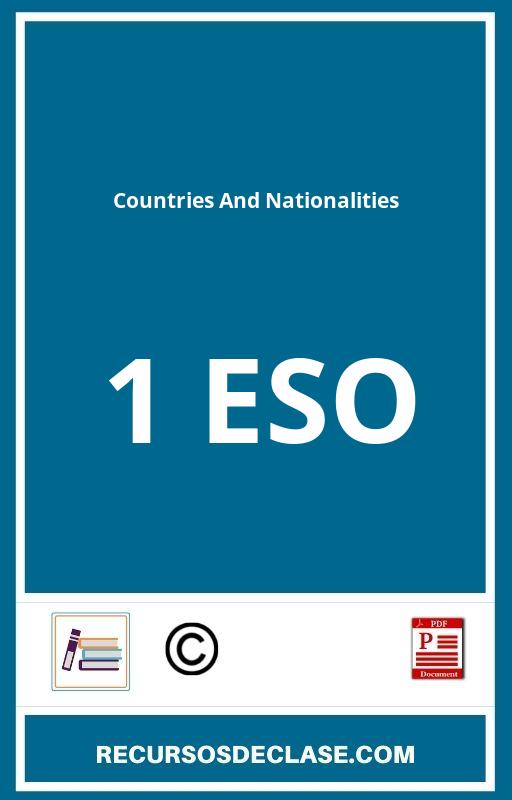 Countries And Nationalities 1 Eso PDF