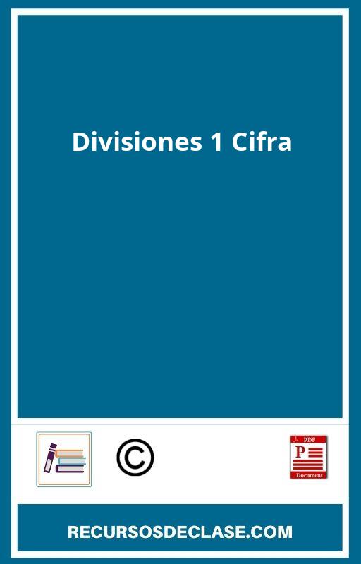 Divisiones 1 Cifra PDF