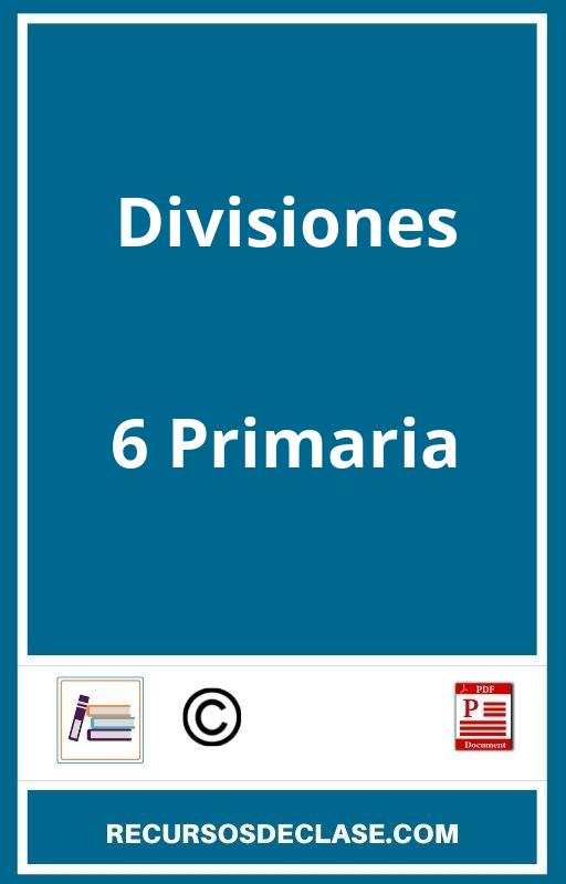 Divisiones 6 Primaria PDF