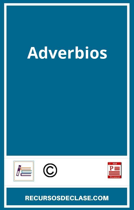 Ejercicios Adverbios PDF