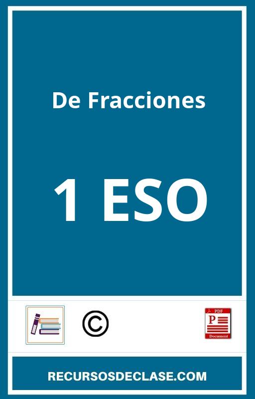 Ejercicios De Fracciones 1 Eso PDF