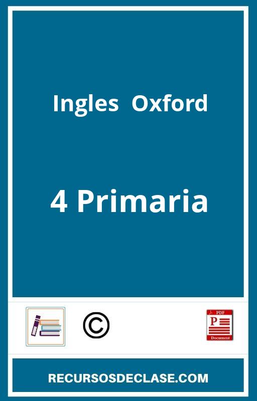 Ejercicios Ingles 4 Primaria Oxford PDF