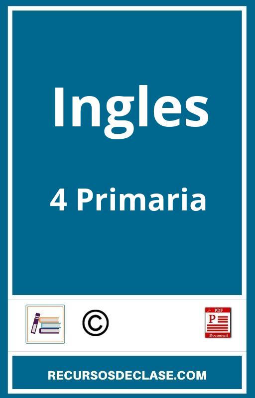 Ejercicios Ingles 4 Primaria PDF Con Soluciones