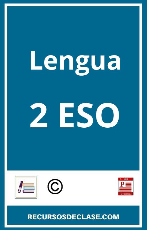 Ejercicios Lengua 2 Eso PDF Con Soluciones