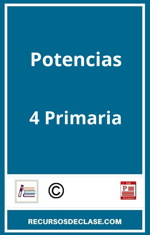 Ejercicios Potencias 4 Primaria PDF