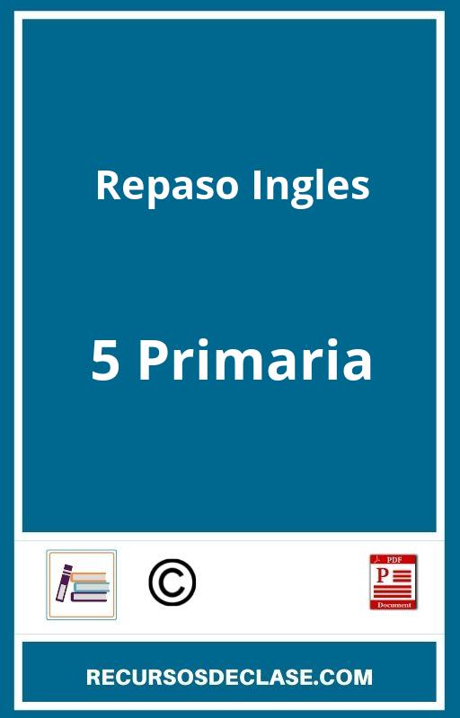 Ejercicios Repaso Ingles 5 Primaria PDF