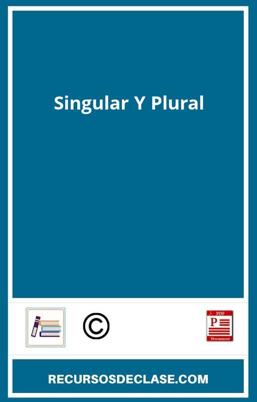 Ejercicios Singular Y Plural PDF