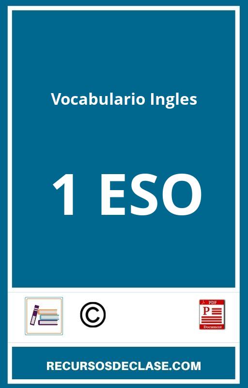 Ejercicios Vocabulario Ingles 1 Eso PDF