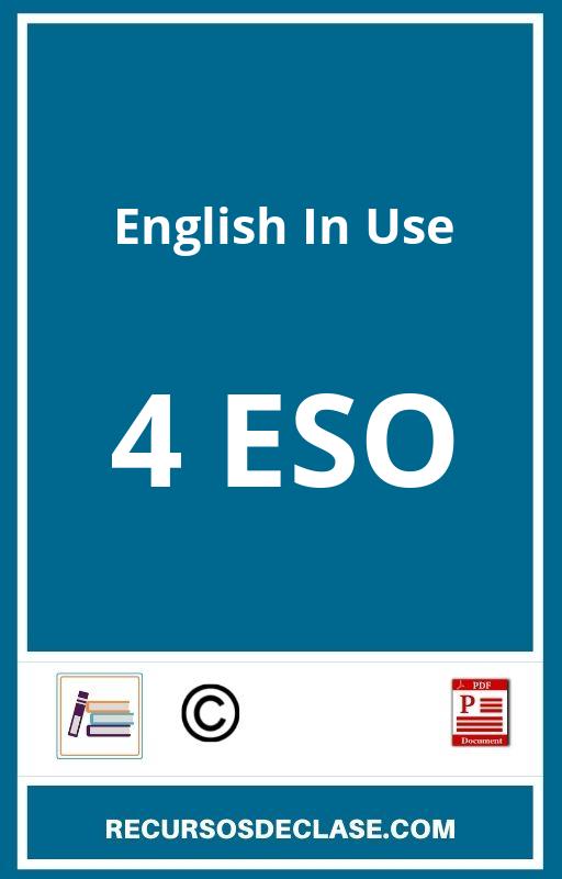 English In Use 4 Eso PDF