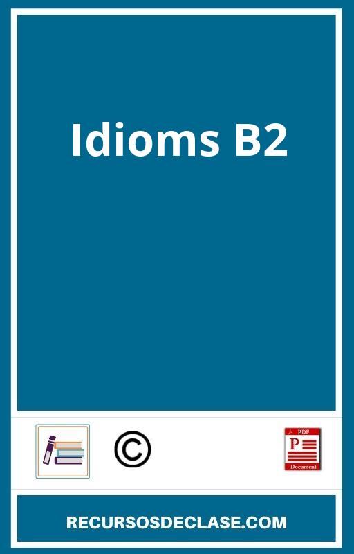 Idioms B2 PDF