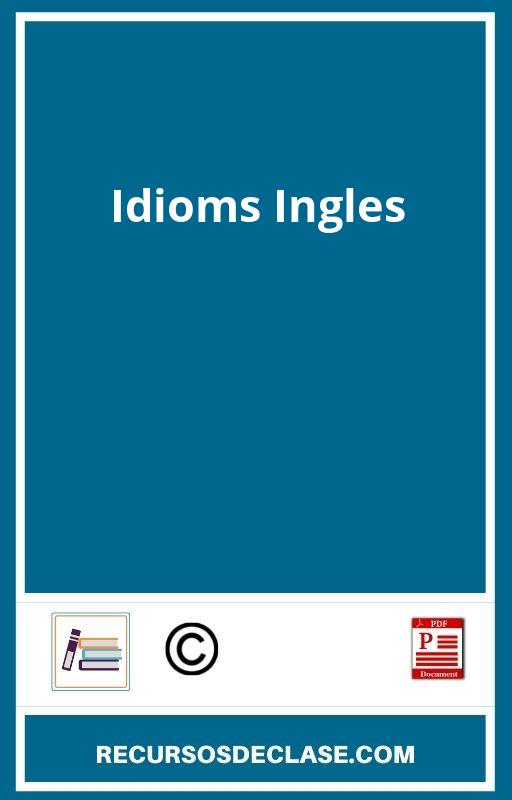 Idioms Ingles PDF