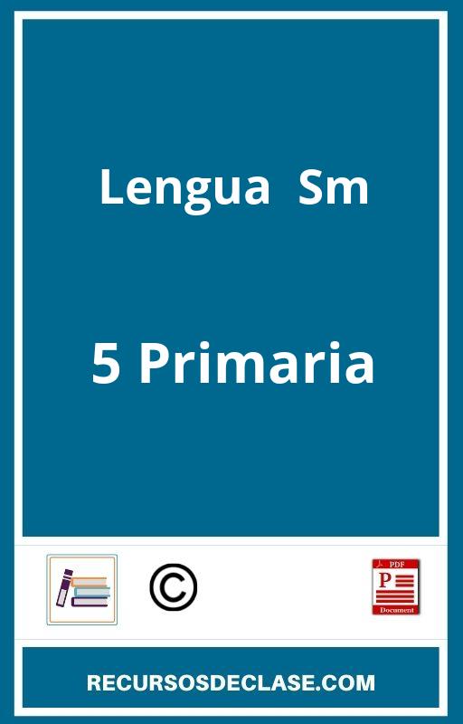 Lengua 5 Primaria Sm PDF