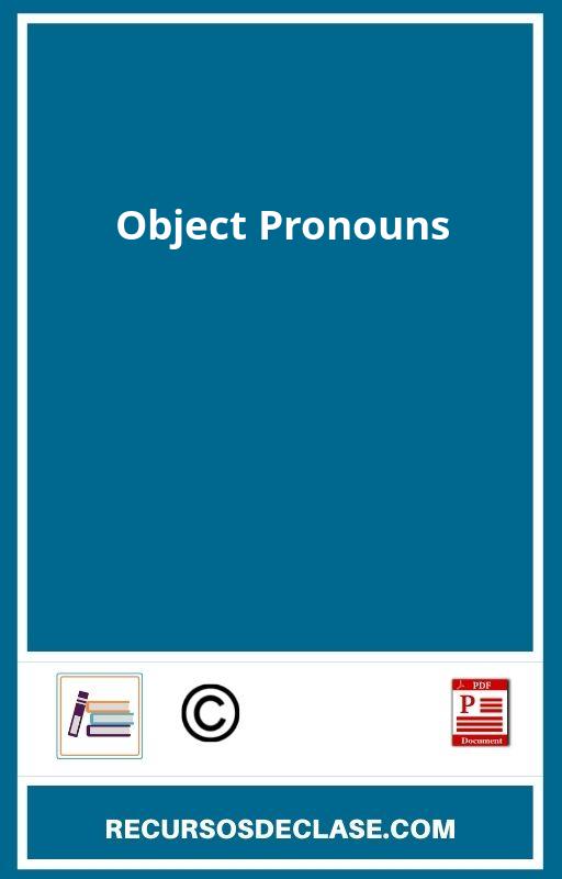 Object Pronouns PDF