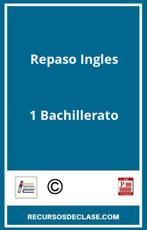 Repaso Ingles 1 Bachillerato PDF