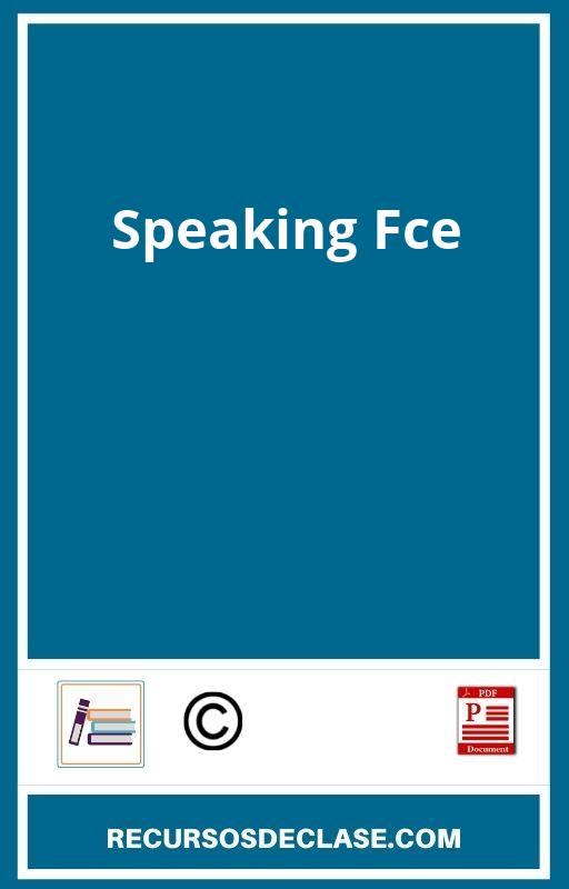 Speaking Fce PDF