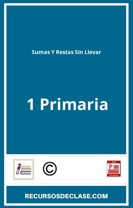 Sumas Y Restas Sin Llevar 1 Primaria PDF