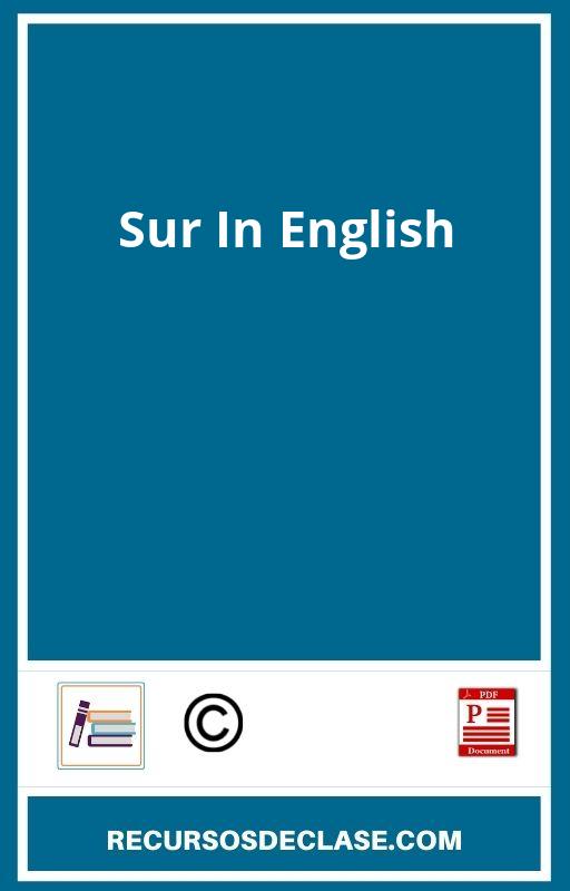 Sur In English PDF