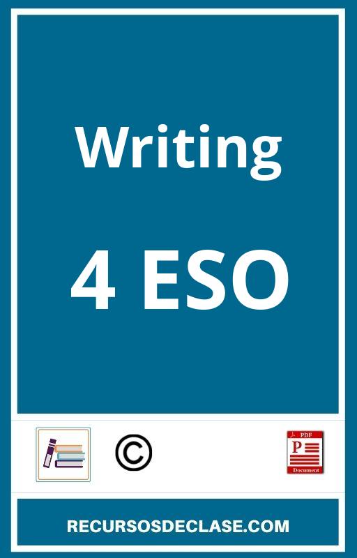 Writing 4 Eso PDF